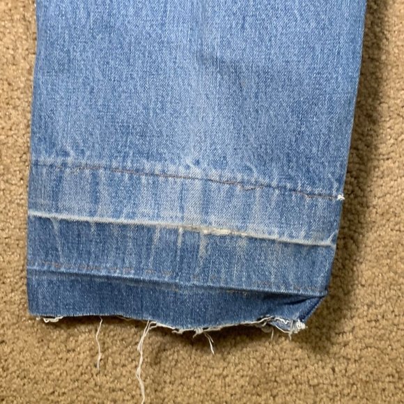 Vintage LEVI’S Mens Jeans Sz 36x36 Straight Leg 505 Red Tab Faded Blue Denim - Picture 11 of 12